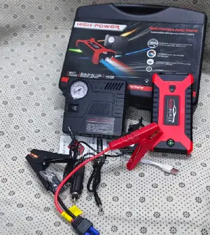 Portable Car Jump Starter Power Bank , High-Capacity Battery
