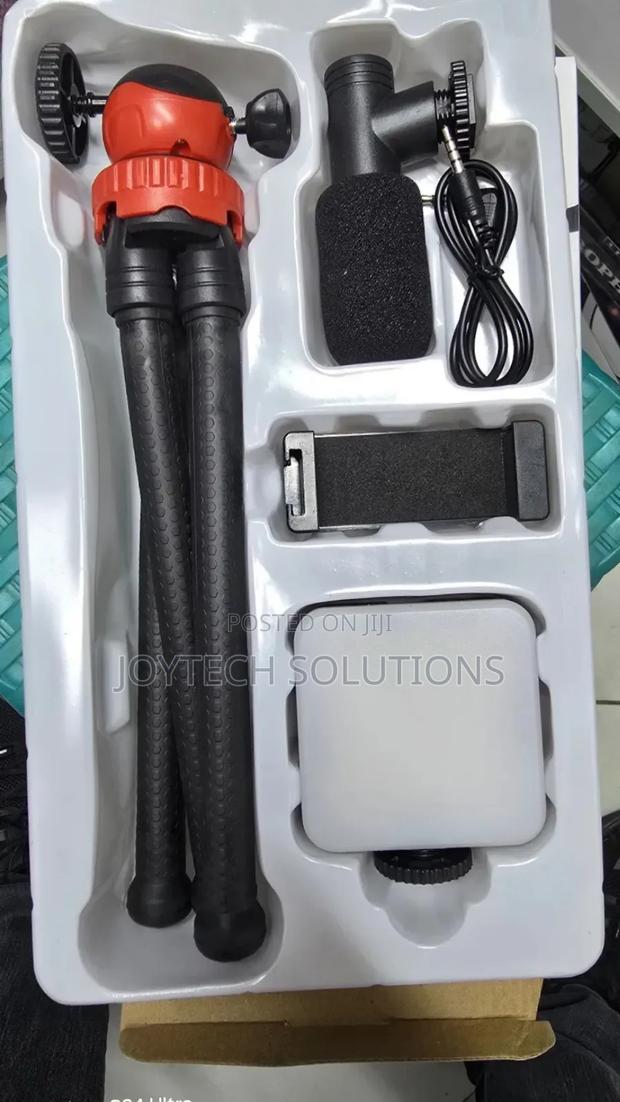 Octopus Tripod Microphone Fill Light Vlog Set Mobile Video Shooting - thumbnail 3