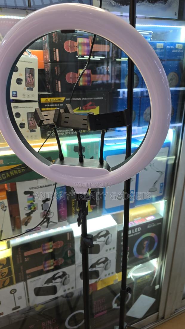 14" Led Selfie Ring Light With Stand For Youtube & Tiktok