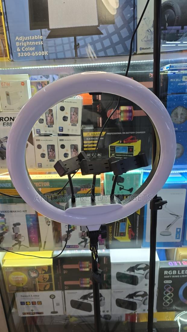 14" Led Selfie Ring Light With Stand For Youtube & Tiktok - thumbnail 2