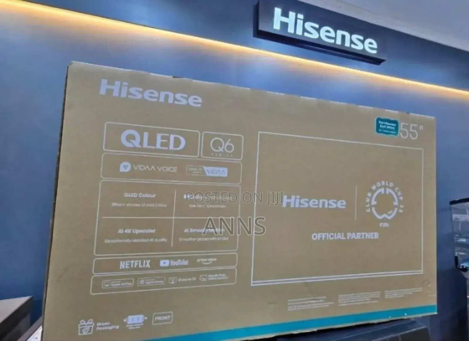 Bluetooth and Wifi Enabled Hisense 43 Inch Smart Tv