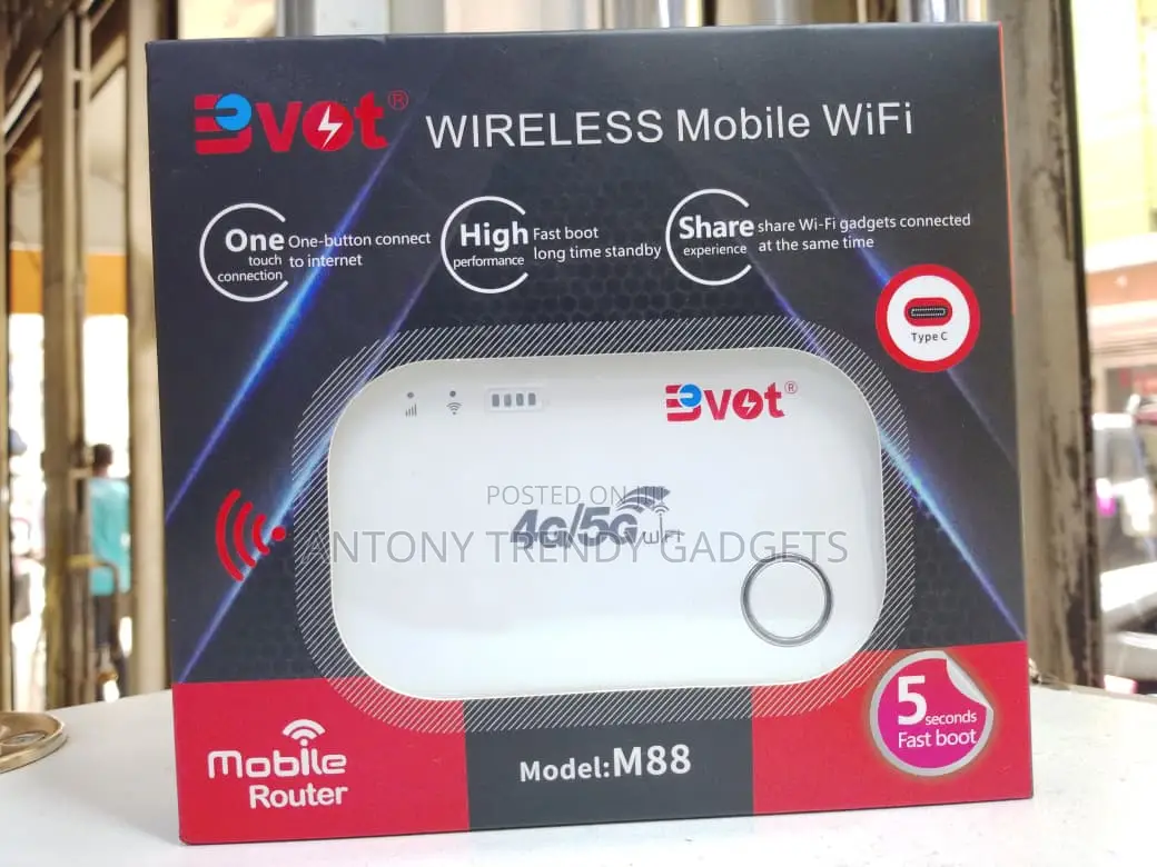 Bvot M88 4g/5g Mobile Wifi Hotspot Router Type-c Charging