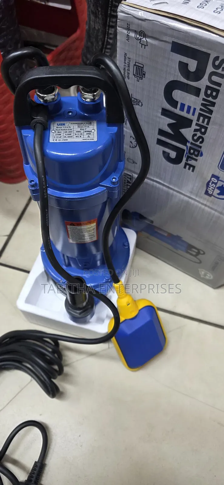 Submersible Water Pump 0.5hp 17mtr