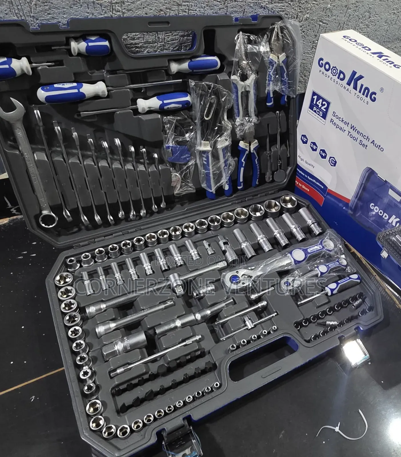 Good King 142pcs Toolkit/ Auto Repair Toolbox