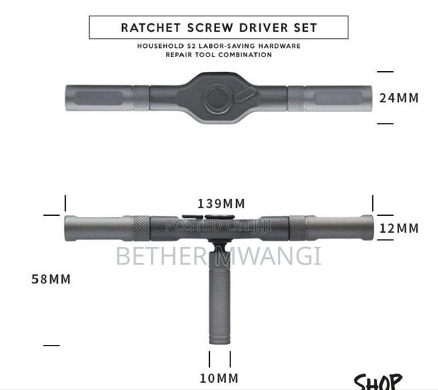 24-pieces Ratchet Screw Driver Set In Kenya - thumbnail 4
