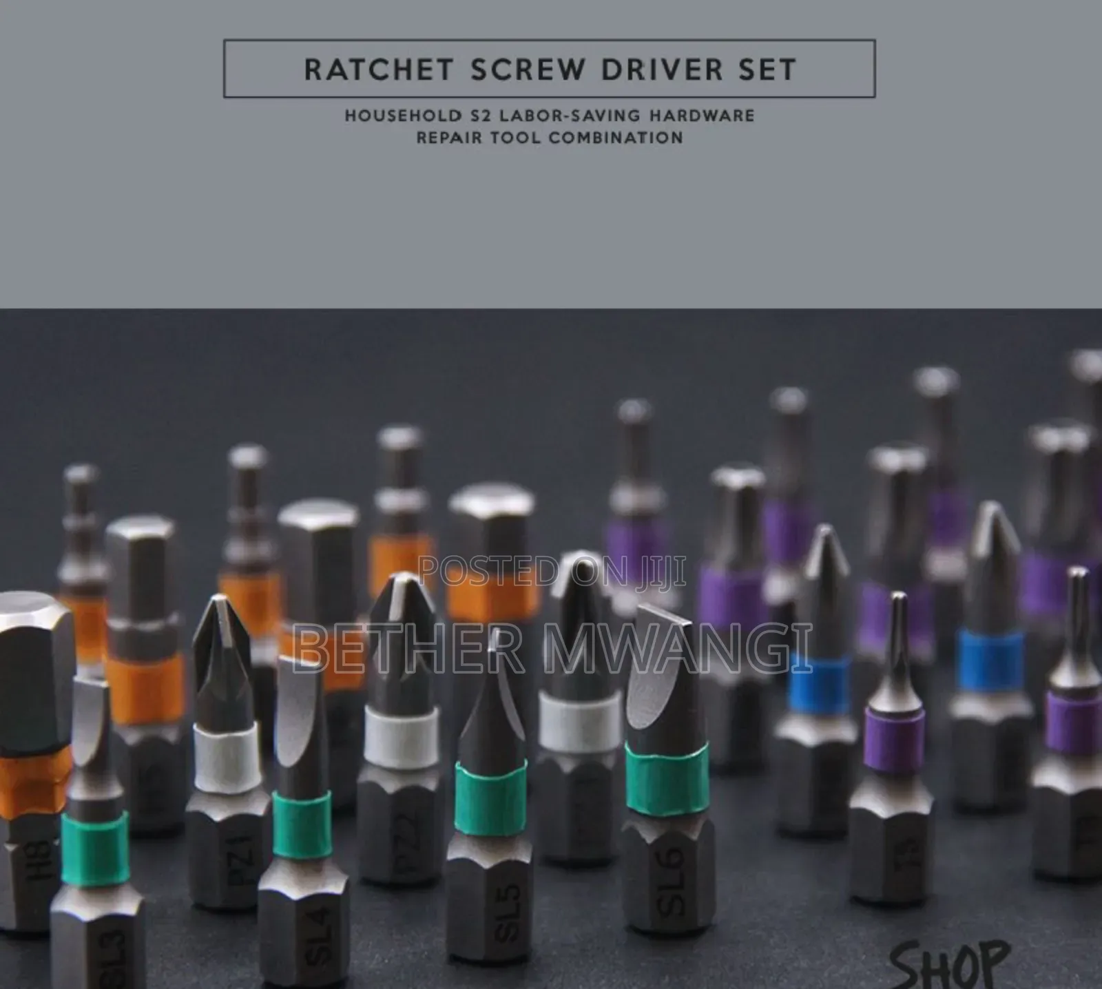 24-pieces Ratchet Screw Driver Set In Kenya