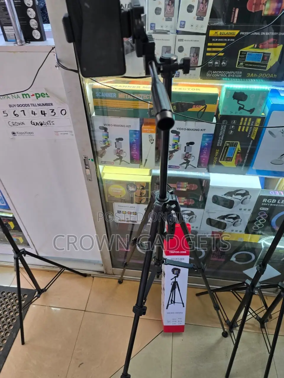 Tripod 3366 Adjustable Camera Phone Stand With Remote