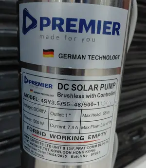 Premier 500w/48v Dc Solar Submersible Pump