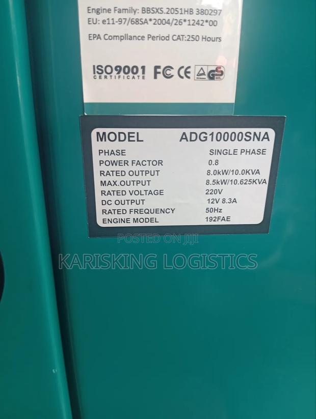 Premier 10kva Diesel Silent Generator With Ats Port - thumbnail 2