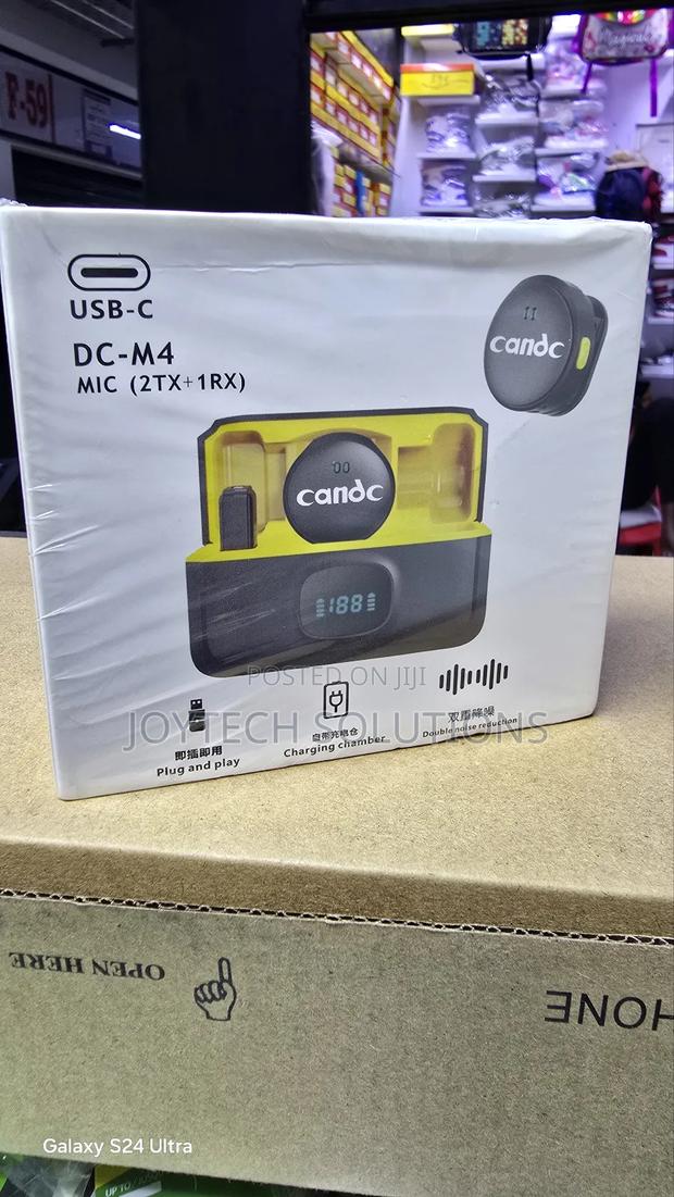 Candy Magnetic Clip-on Mic With Ai Noise Reduction for Live Streaming.
