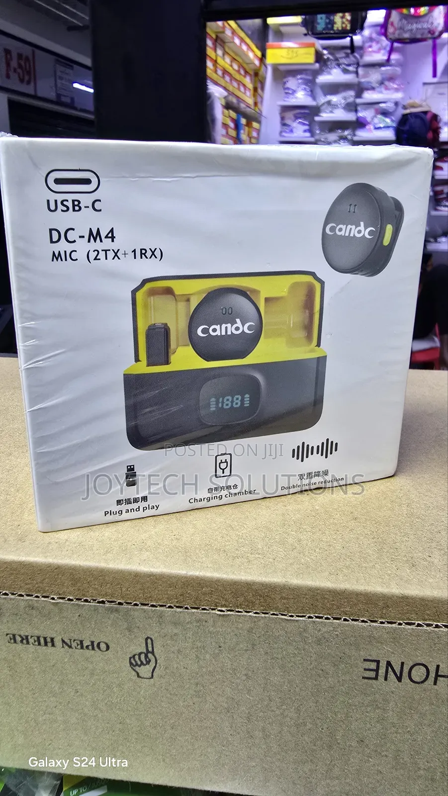 Candy Magnetic Clip-on Mic With Ai Noise Reduction for Live Streaming.