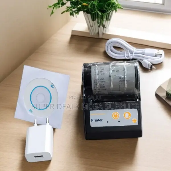 Lightweight 58mm Bluetooth Receipt Printer With Long Battery Life