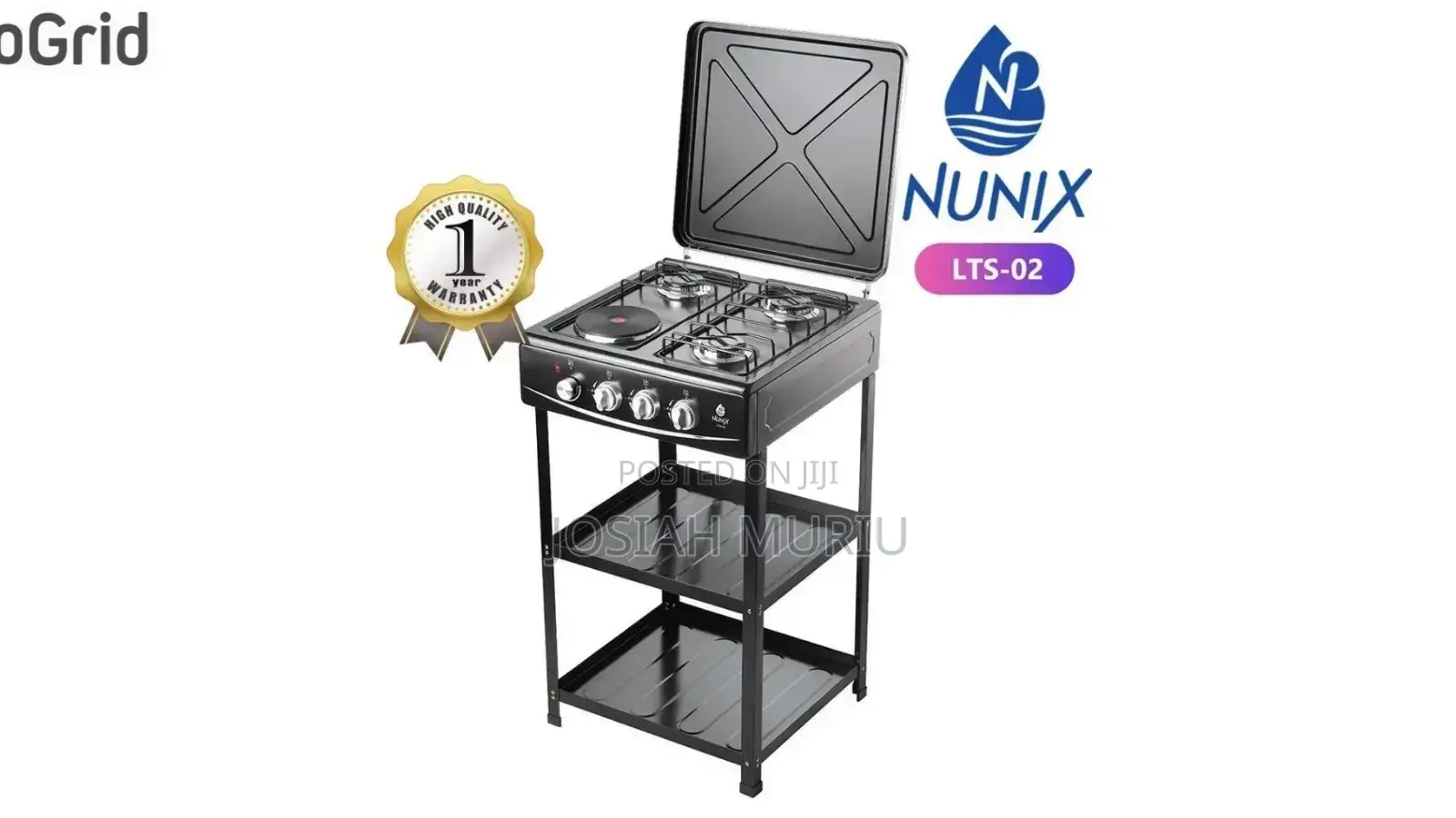 *3g+1e Nunix Standing Cooker With Shelves *