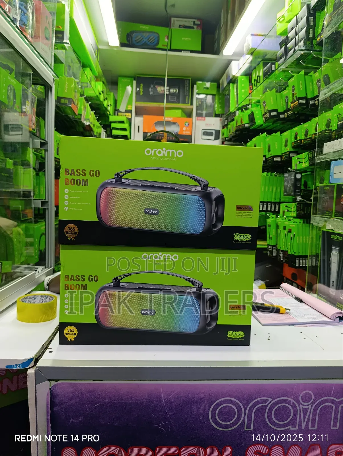 Restocked 
Oraimo Boom Speaker