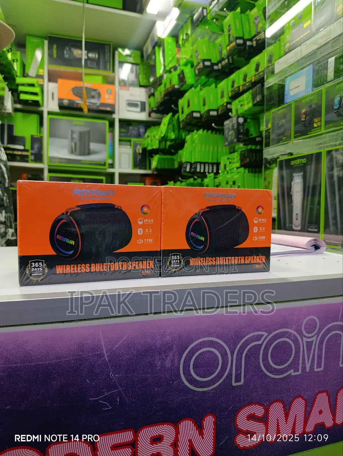 Amaya Portable Wireless Bluetooh Speaker Amaya Bs 68