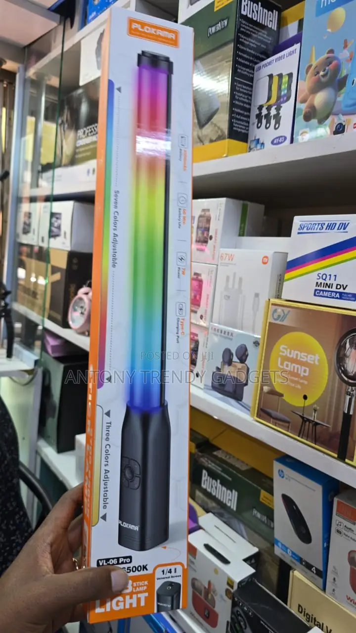 Plokama Vl-06 Pro Handheld Rgb Stick Lamp For Video