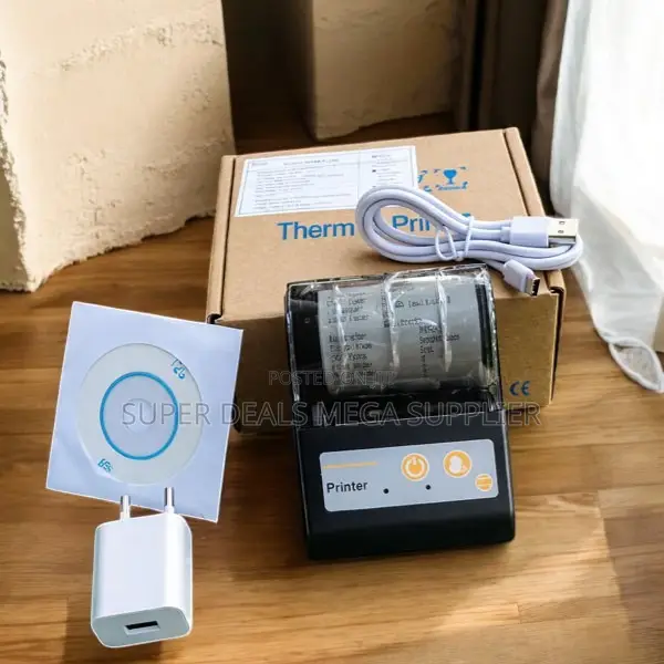 Portable 58mm Bluetooth Thermal Printer With Durable Design