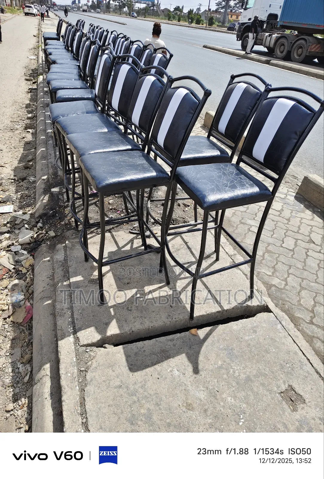 High Restaurants Seats,Black And White