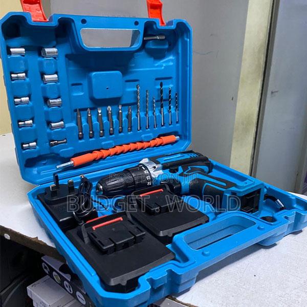 Battery Charger, Drill Attachment 26pc Wireless Impact Drill Set