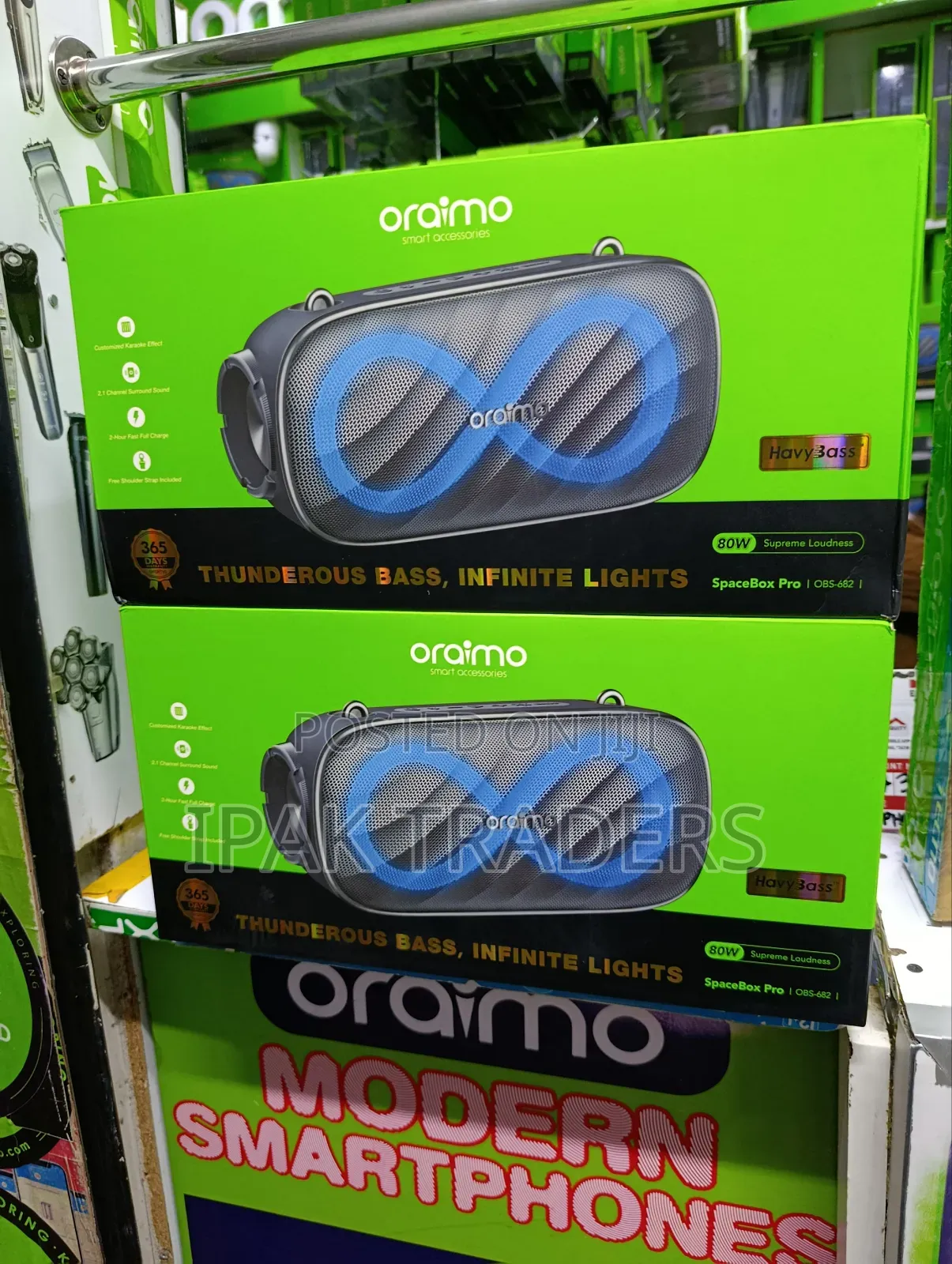 Oraimo Spacebox Pro 80w Karaoke-Support Wireless Speaker