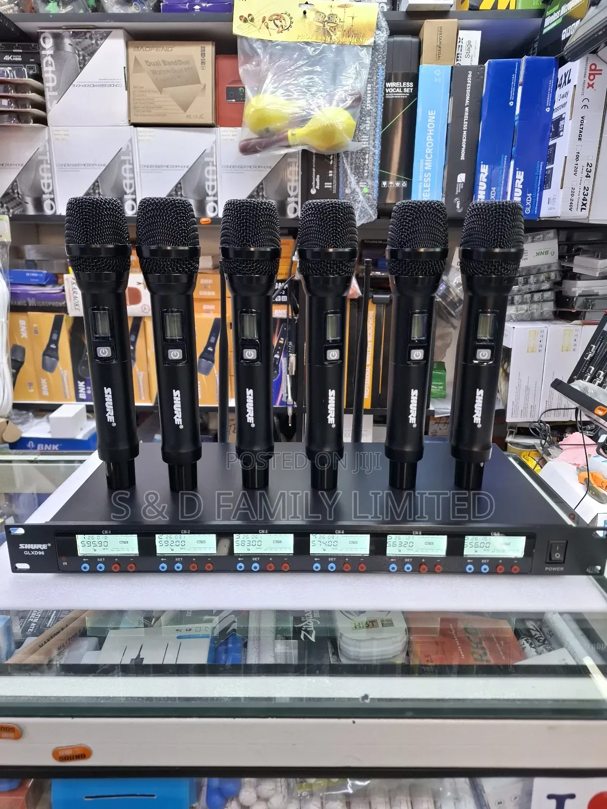 Shure Glxd96 6 in 1 Wireless Microphone With Adjustable Frequency