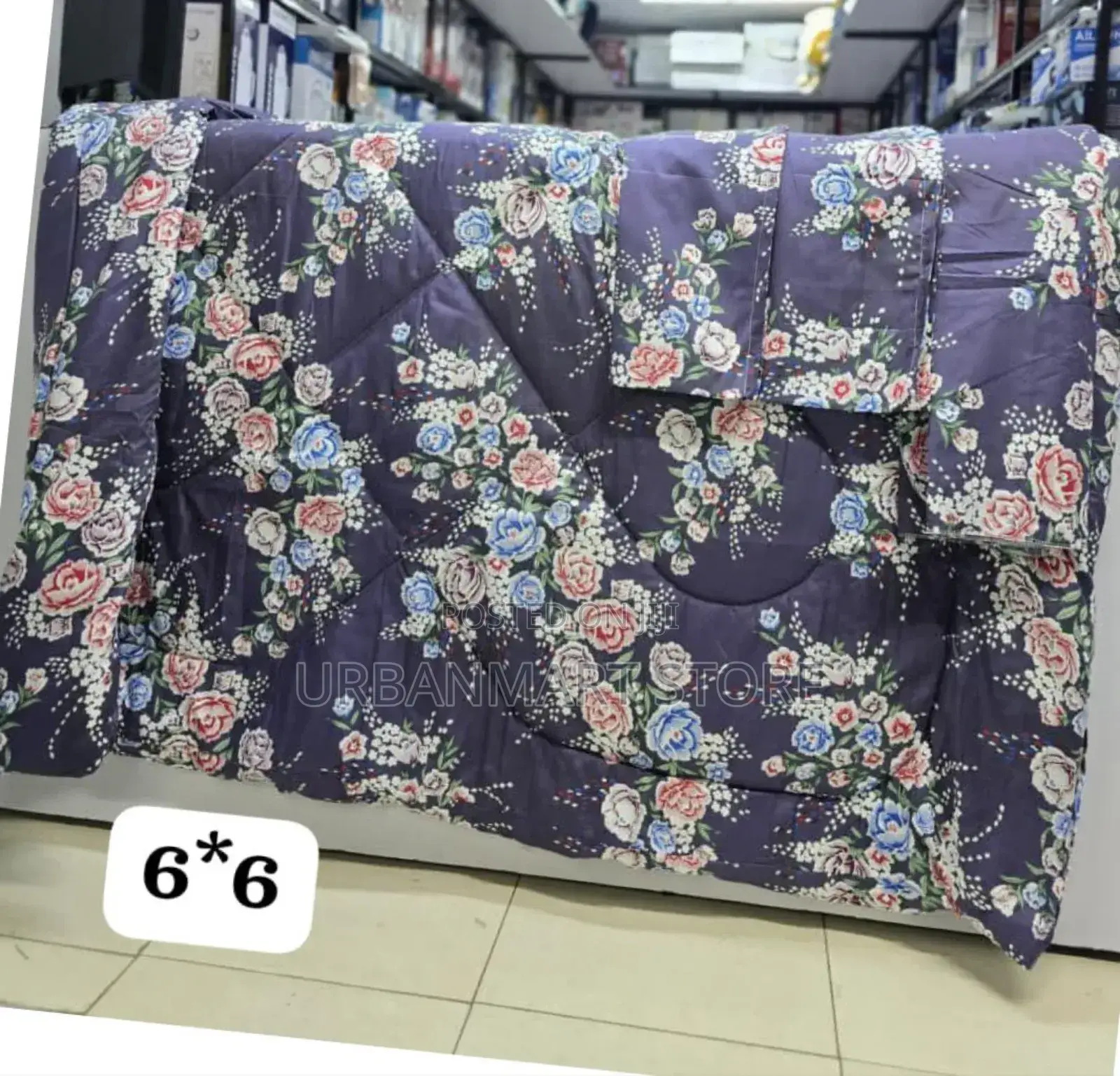 Unbinded Floral Duvet Set – 6x6 With Bedsheet Pillow Cases
