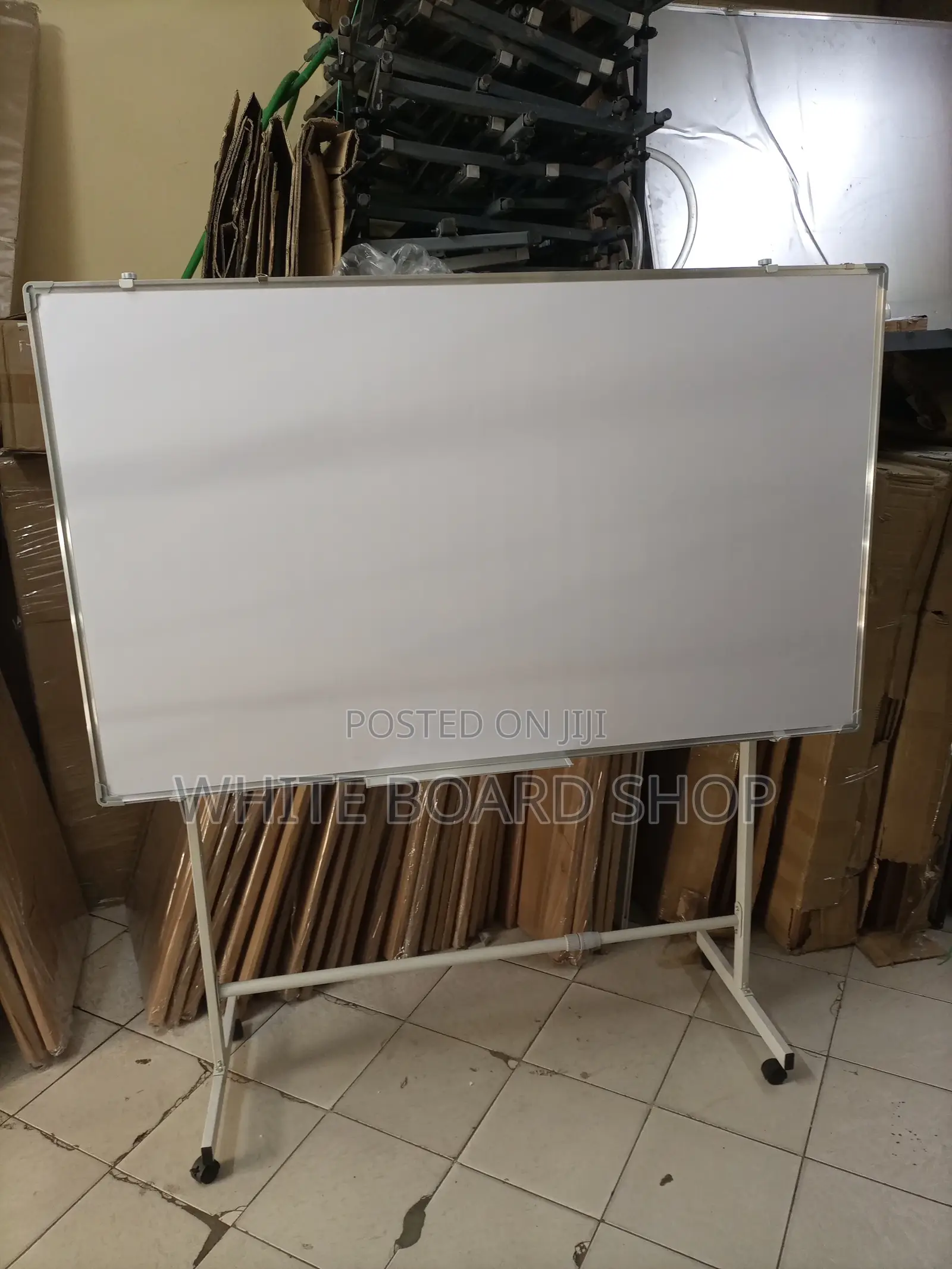 Mosque Whiteboard 180cm X 120cm + Wheeled Stand -Adjustable