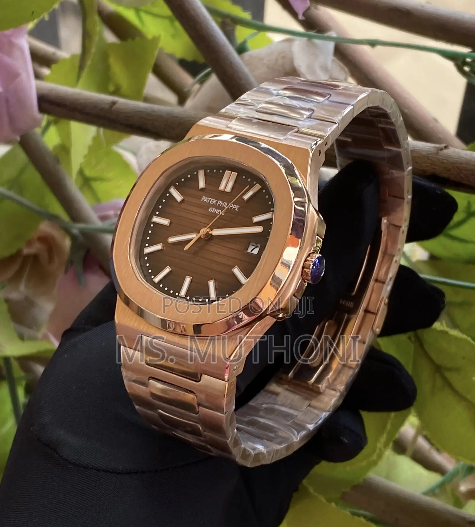 Patek Philippe Nautilus 5711/1r-001 Watch Rose Gold a Brown Dial.