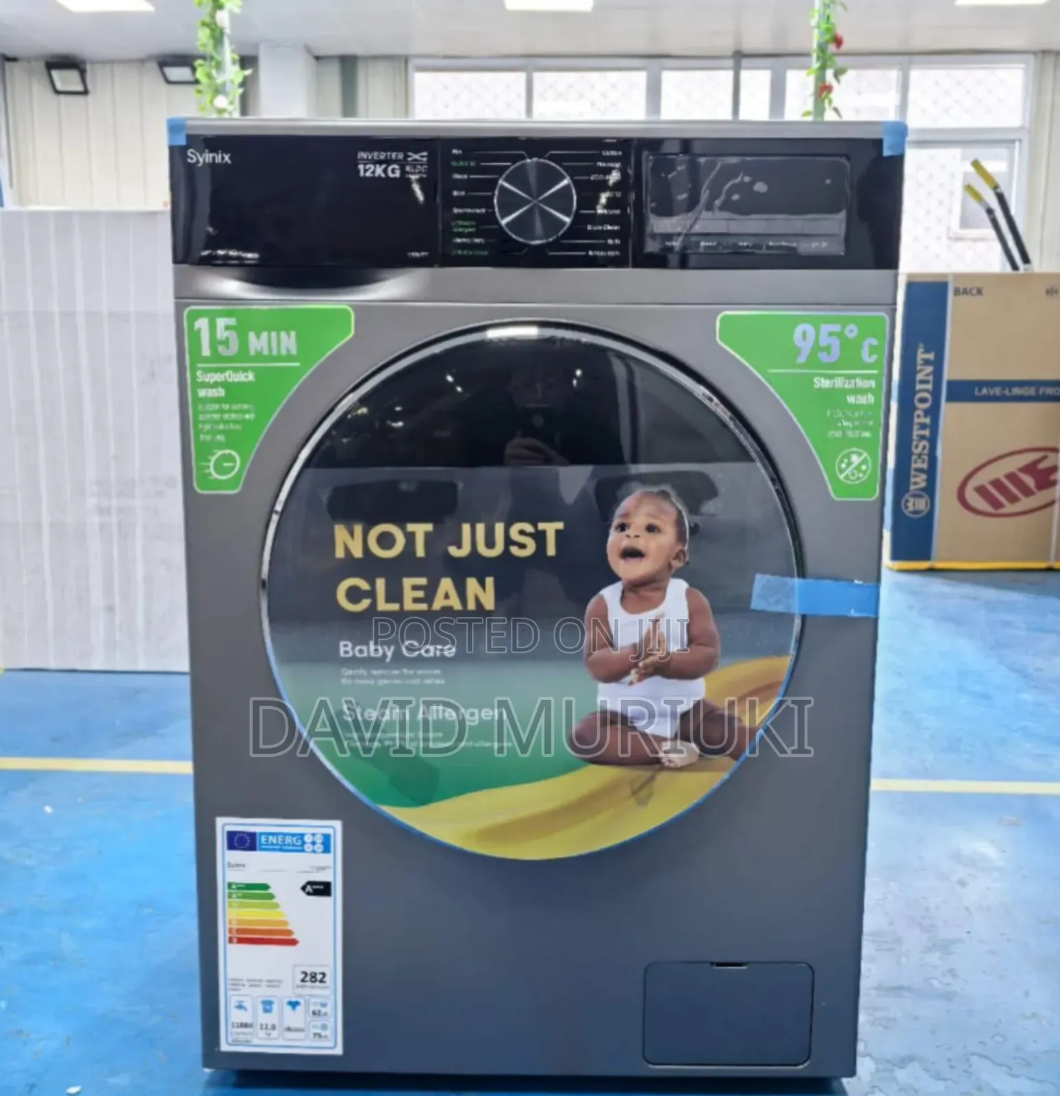 Syinix Washing Machine Frontload 
Wash Spin 8kg