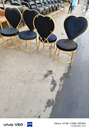 Love Seats Black and Gold 