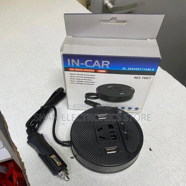 >150w Power Inverter Socket Cigarette Lighter Car Charger 2usb+2type-C