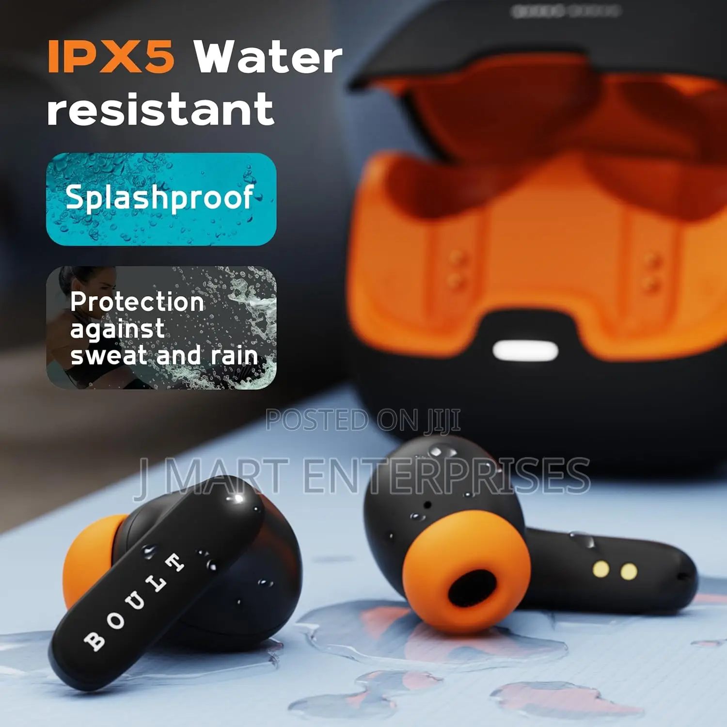 TWS Bluetooth 5.3 Truly Wireless in Ear Earbuds (Black) 100 HRS