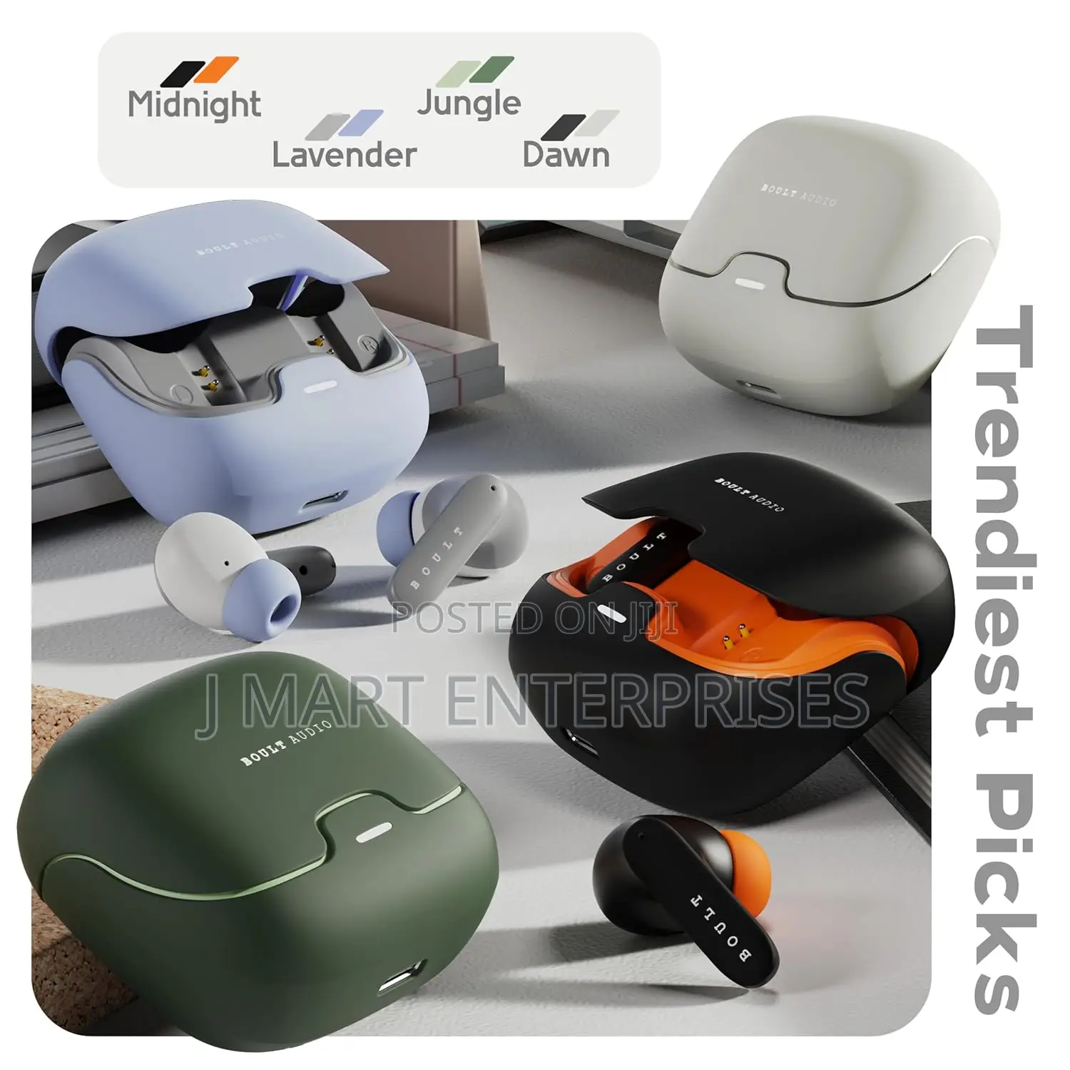 TWS Bluetooth 5.3 Truly Wireless in Ear Earbuds (Black) 100 HRS