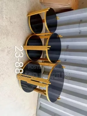 Black 3 in 1 Executive Pure Marble Table