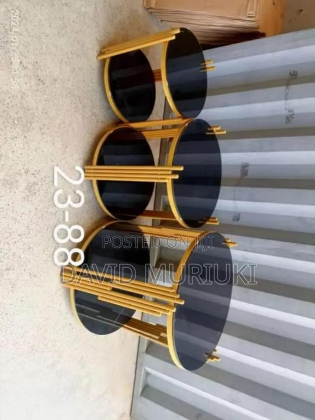 Black 3 in 1 Executive Pure Marble Table
