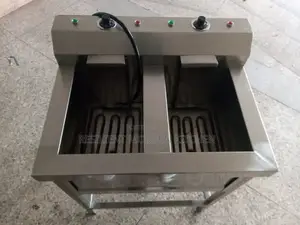 Stainless Steel Double Chips Fryer With 4 Elements