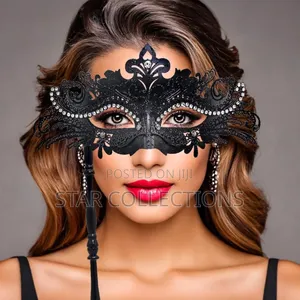 High Quality Ladies Detachable Handheld Stick Masks