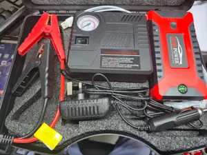 Portable Car Jump Starter Kit With Air Compressor Usb Power