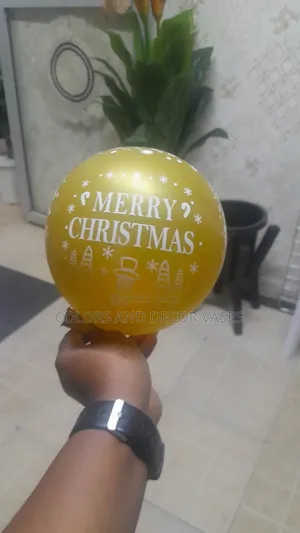 Gold Christmas Balloons