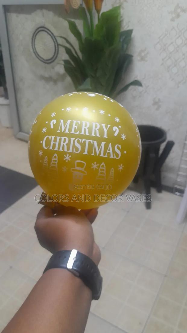 Gold Christmas Balloons