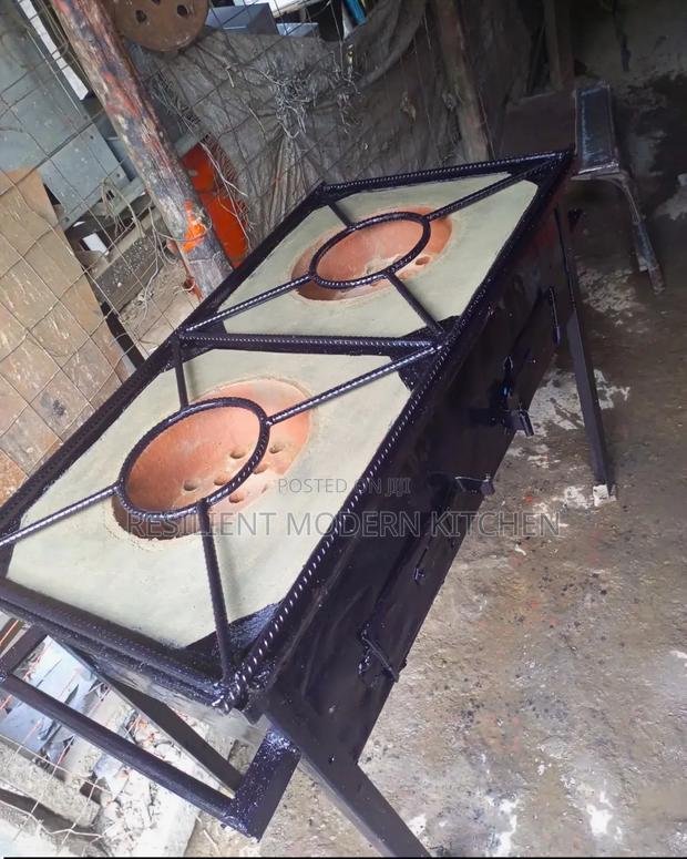 Locally Made Mild Steel Double Charcoal Jikos