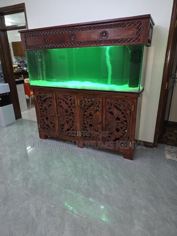 Advanced Bottom Filter Aquarium - Solid Wood Cabinet - main view