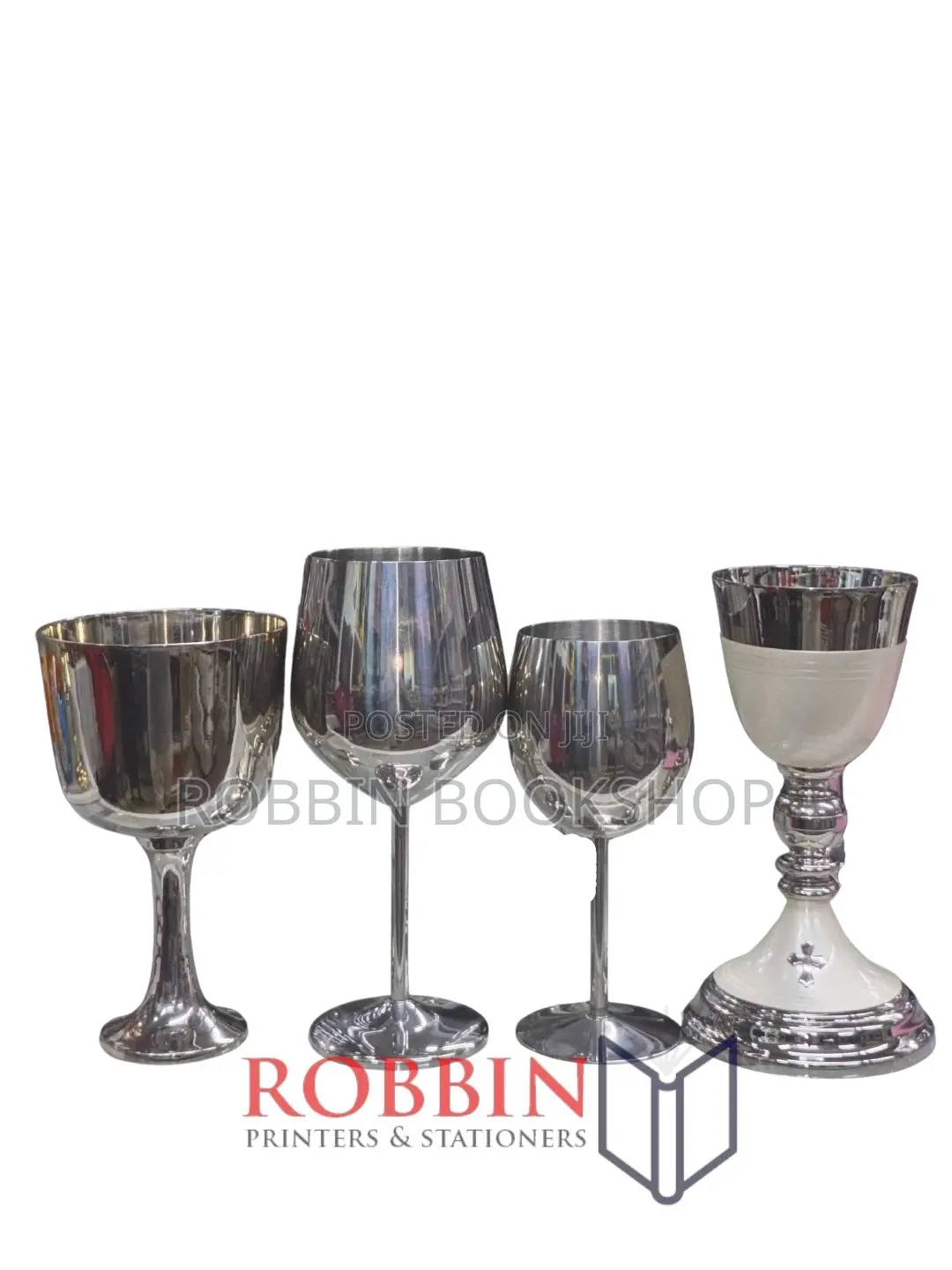 Church Communion Chalices / Holy Communion Cups – Silver Finish