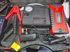 12v Portable Car Jump Starter & Tire Inflator Emergency Kit