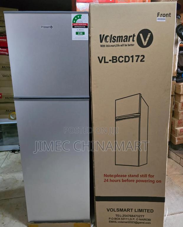 Volsmart Double Door Refrigerators – Silver - main view