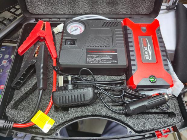 Portable Car Jump Starter Kit With Air Compressor - thumbnail 4