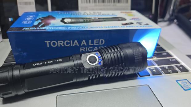 High-lumen Aluminum Led Flashlight 2000lm Outdoor Tactical Torch - thumbnail 4