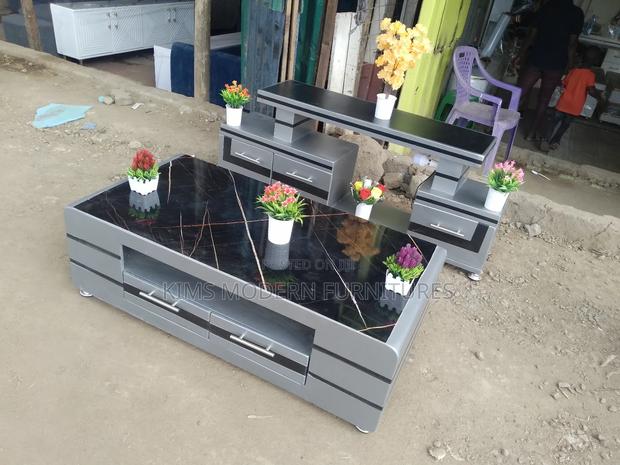Coffee Table Gray 2by 4 Feet & Tv Stand Gray On Offer