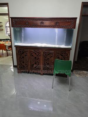 Elegant Office Reception Aquarium - Solid Wood - thumbnail 2