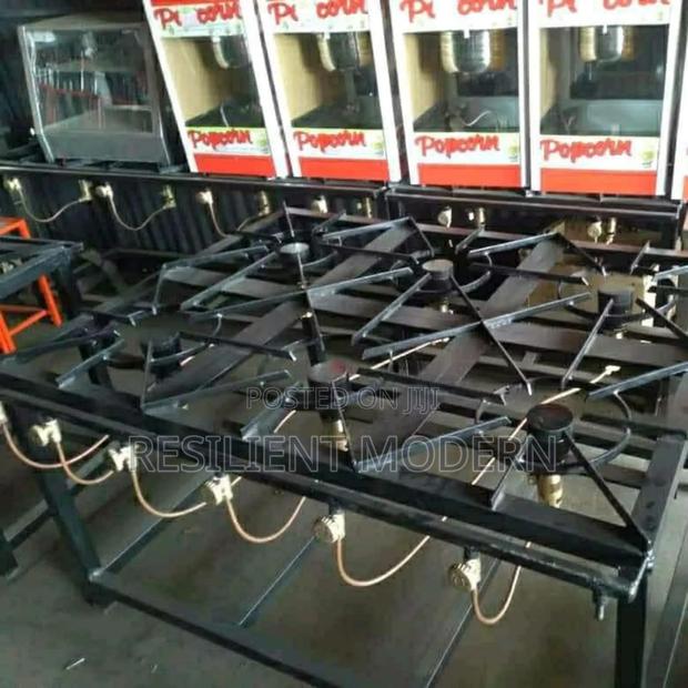 Mild Steel 6 Burner Gas Cooker - main view